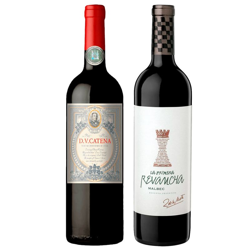 Kit 2 Vinhos Argentinos DV Catena Histórico/ La Primera Revancha Malbec