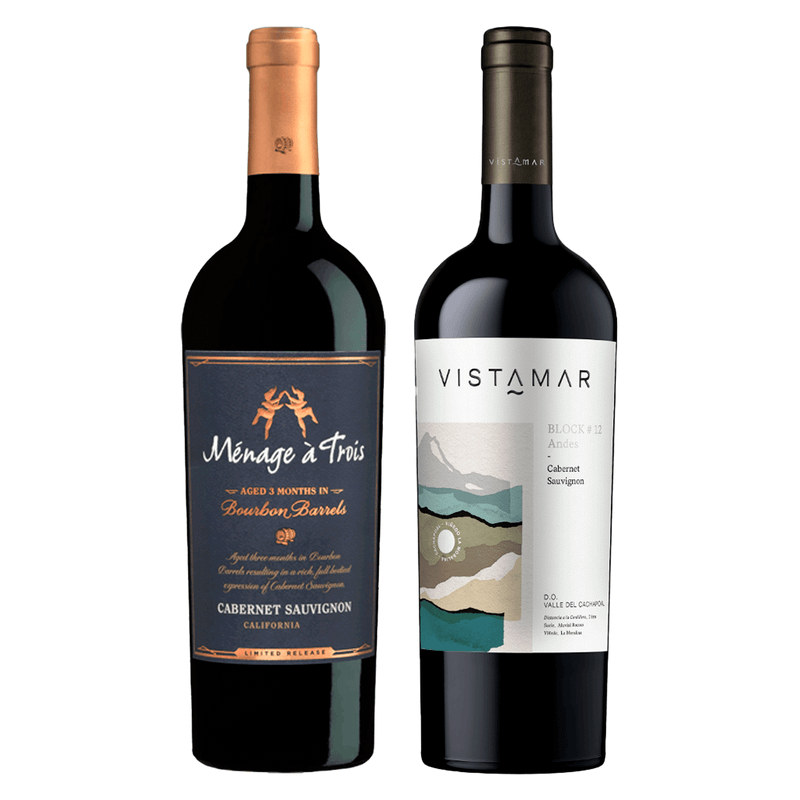 Kit 2 Vinhos Tintos Ménage À Trois Bourbon Barrel/ Vistamar Block Cabernet