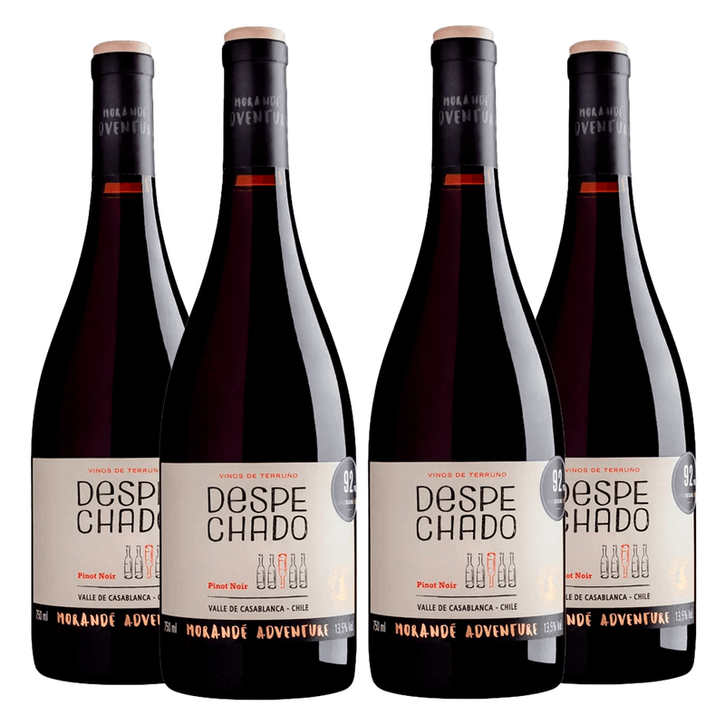 Kit 4 Vinhos Tinto Chilenos Morandé Adventure Despechado Pinot Noir 750ml