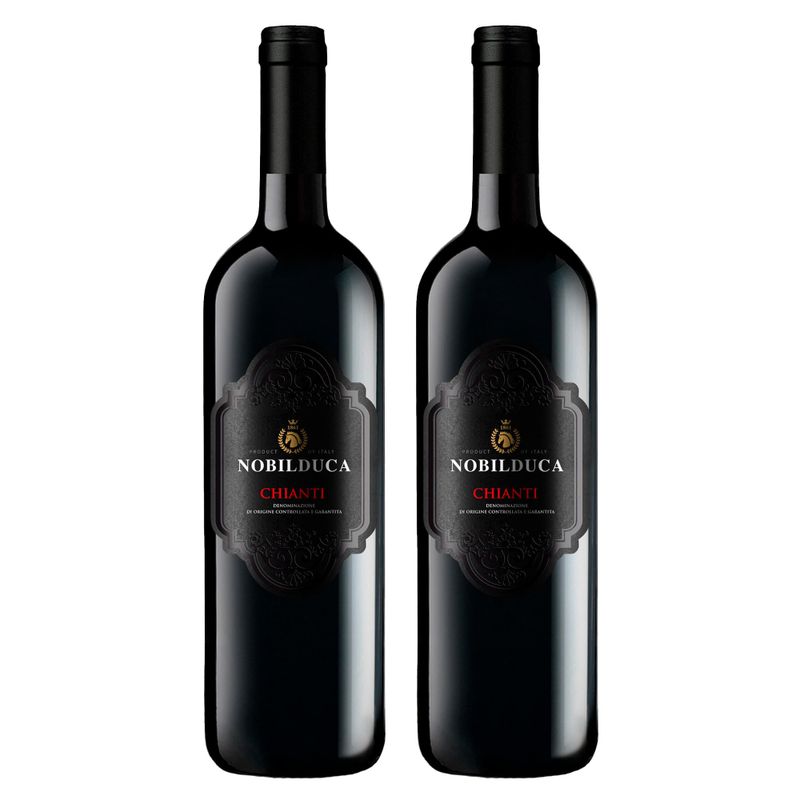 Kit 2 Vinhos Tintos Italianos Nobilduca Chianti