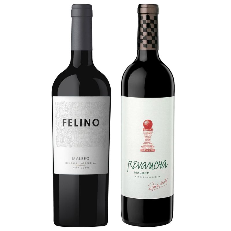 Kit 2 Vinhos Argentinos Cobos Felino/ Revancha Malbec