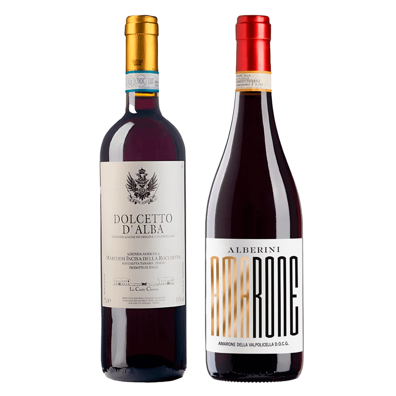 Kit 2 Vinhos Italianos Rocchetta Dolcetto D'Alba/ Montresor Amarone Alberini DOCG