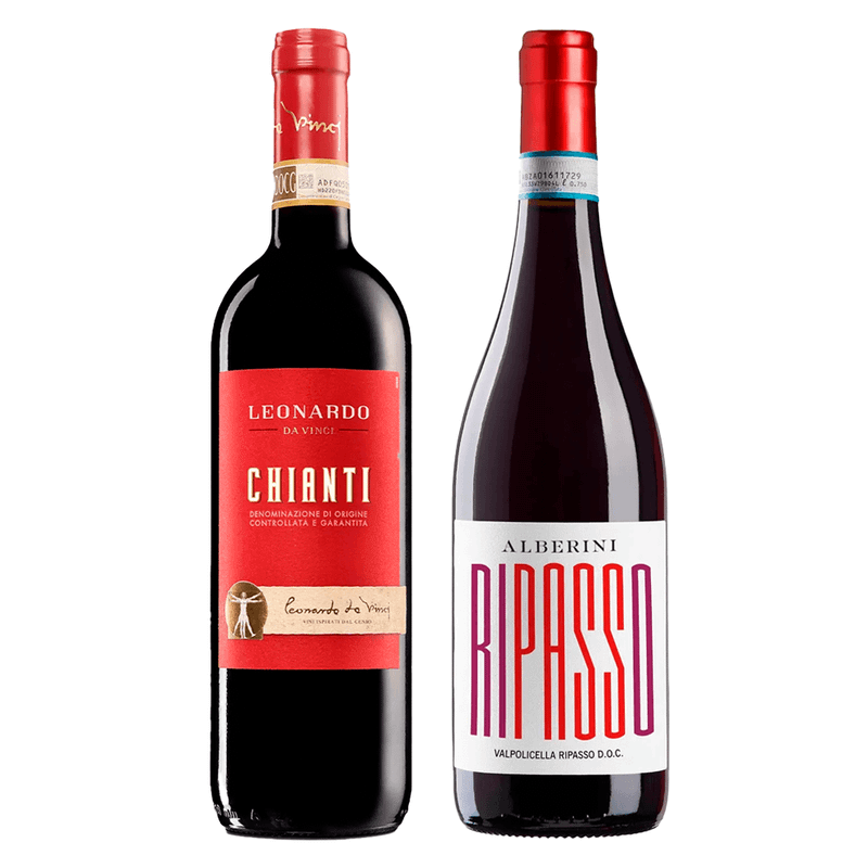 Kit 2 Vinhos Italianos Leonardo da Vinci Chianti/ Montresor Valpolicella Ripasso Alberini