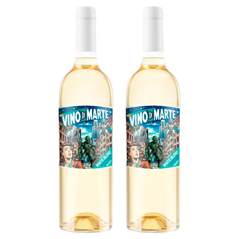 Kit 2 Vinhos Brancos Argentinos Vino de Marte White Blend