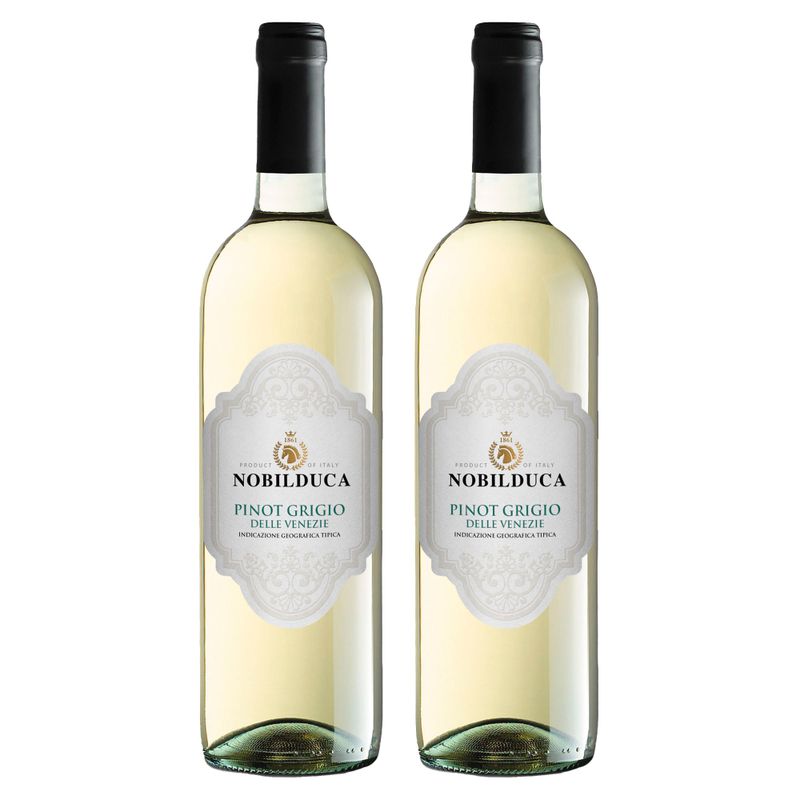 Kit 2 Vinhos Brancos Italianos Nobilduca Pinot Grigio