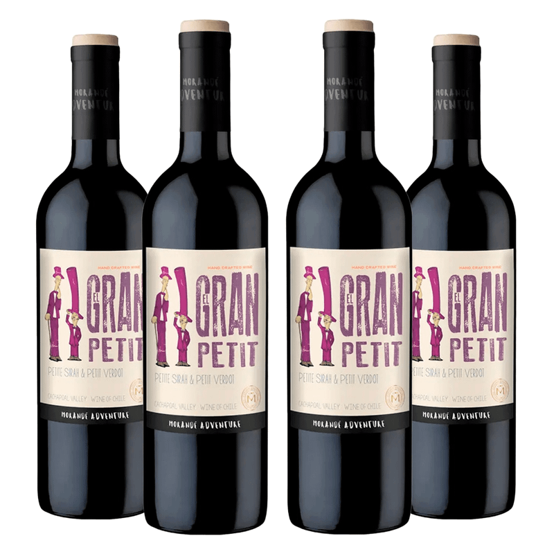 Kit 4 Vinhos Tinto Chilenos Morandé Adventure EL Gran Petit 750ml