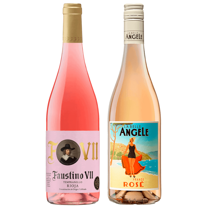Kit 2 Vinhos Rosés Faustino VII Rioja DOC/ La Belle Angèle